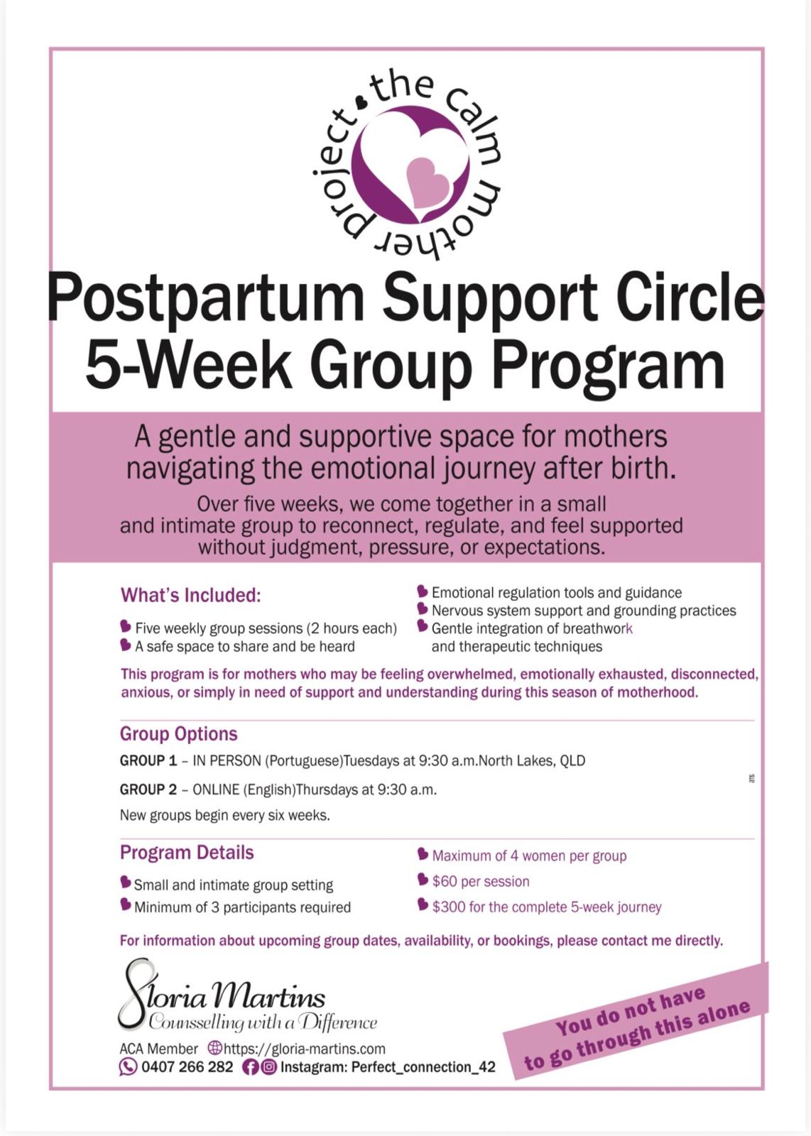 A space held for you — Postpartum & Perinatal Support with Gloria Martins